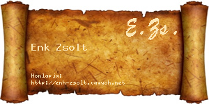 Enk Zsolt névjegykártya