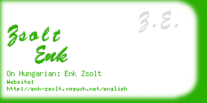 zsolt enk business card